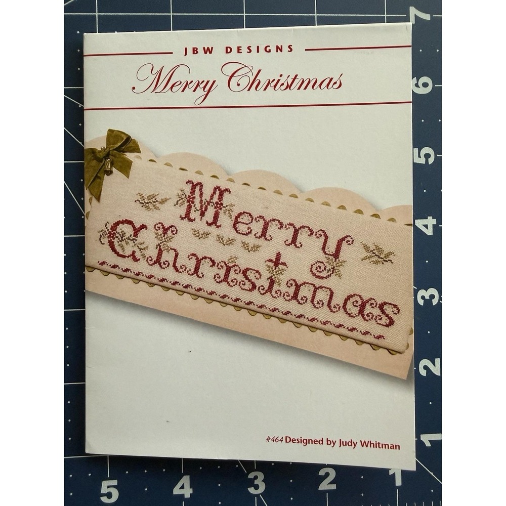 JBW Designs MERRY CHRISTMAS Small Cross Stitch Chart